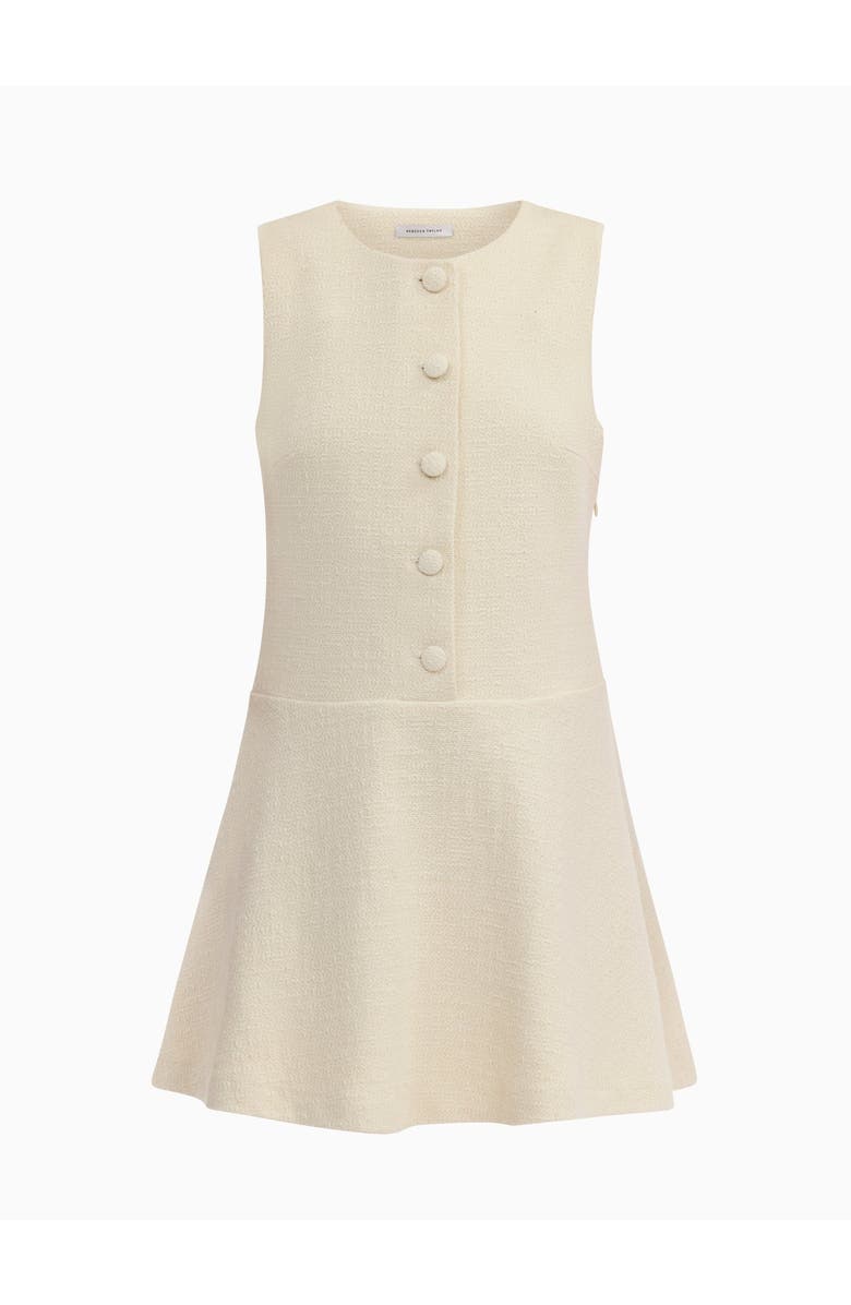 Rebecca Taylor Margot Tweed Dress, Alternate, color, Cream