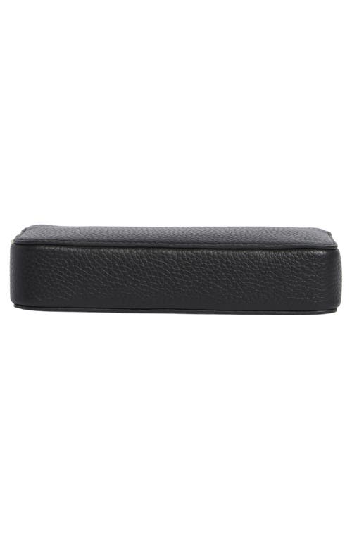 Kate Spade New York Taylor Pebbled Leather Double Zip Crossbody Bag In Black