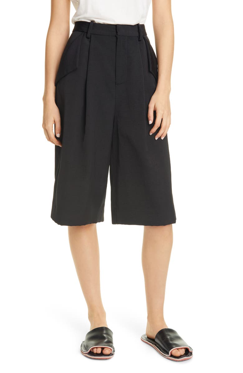 PARTOW Gordon Pleated Bermuda Shorts, Main, color,