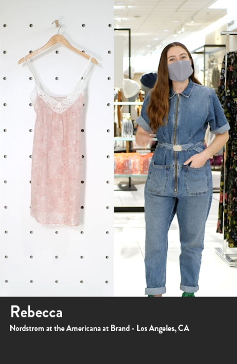 Louis Lace Trim Cotton & Silk Chemise, sales video thumbnail