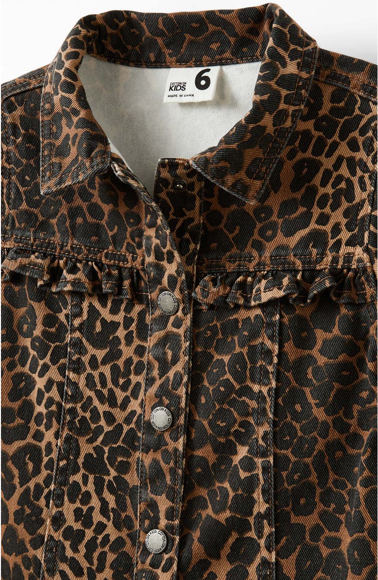 Cotton On Kids Kid's Maia Short Sleeve Denim Dress, Alternate, color, 