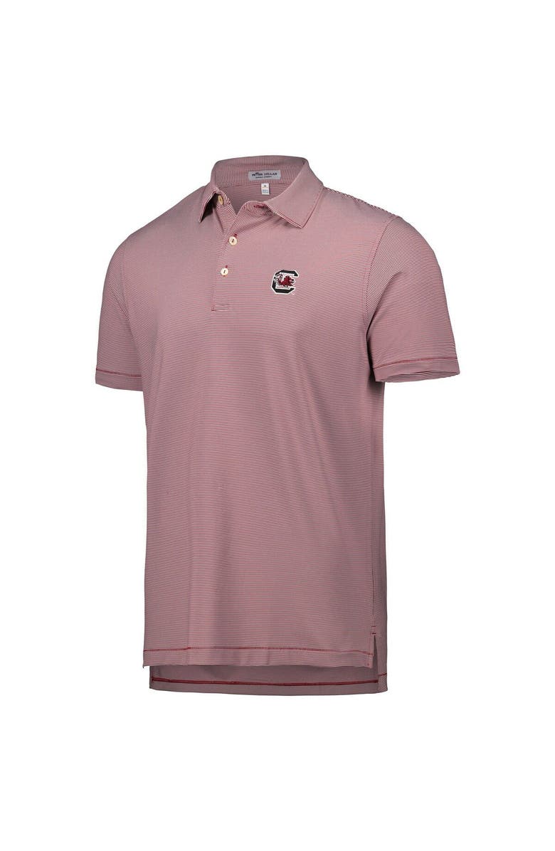 Peter Millar Men's Peter Millar Garnet South Carolina Gamecocks Jubilee Stripe Performance Polo, Alternate, color,