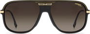 Carrera Eyewear C Sport 17/S 60mm Rectangular Aviator Sunglasses