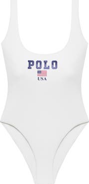 Polo Ralph Lauren Scoop One-Piece Swimsuit