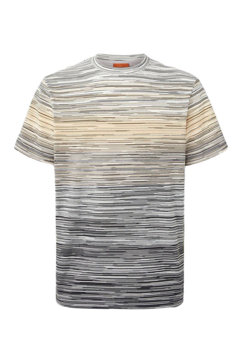 T-shirt With Faded Flame Pattern, Alternate, color, Grey