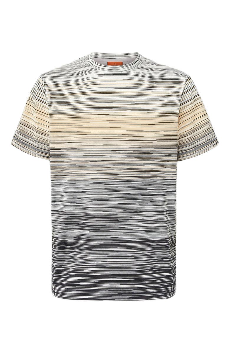 Missoni T-shirt With Faded Flame Pattern, Alternate, color, Grey