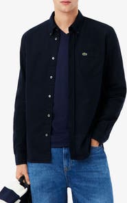 Lacoste Regular Fit Oxford Button-Down Shirt