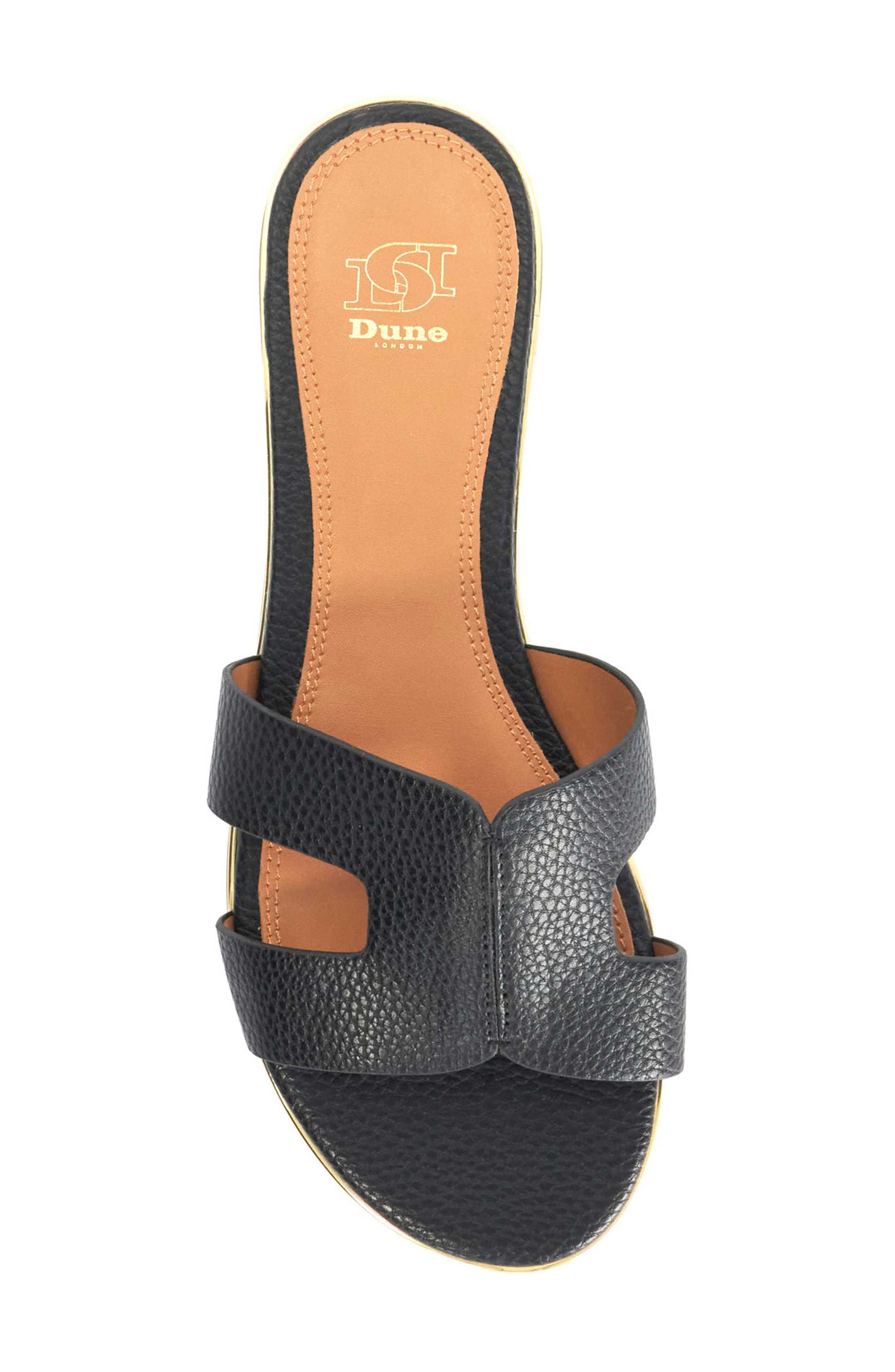 Dune London Ludlowss Faux Leather Slide Sandal, Alternate, color, 