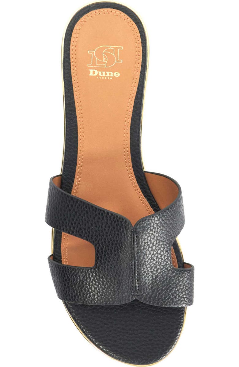 Dune London Ludlowss Faux Leather Slide Sandal, Alternate, color,