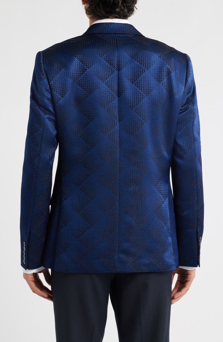Siragusa Navy Jacquard Blazer, Alternate, color, Navy