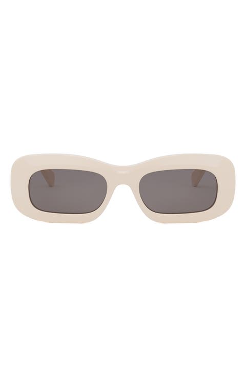 Bold 3 Dots 51mm Rectangular Sunglasses