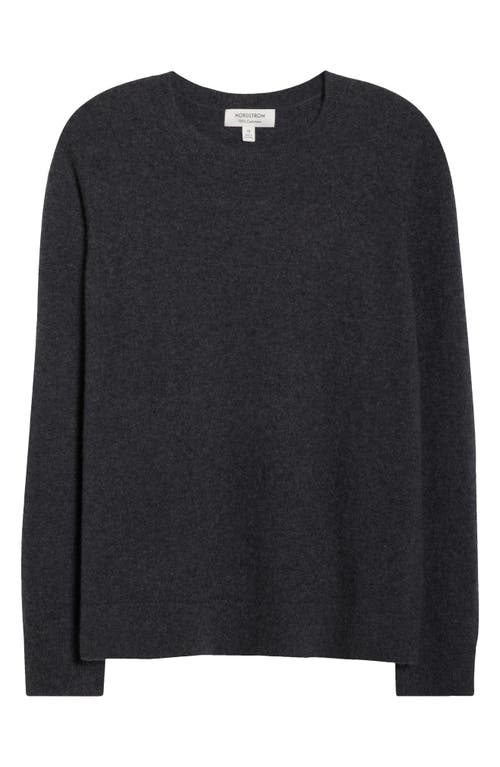 Nordstrom Cashmere Crewneck Sweater In Gray