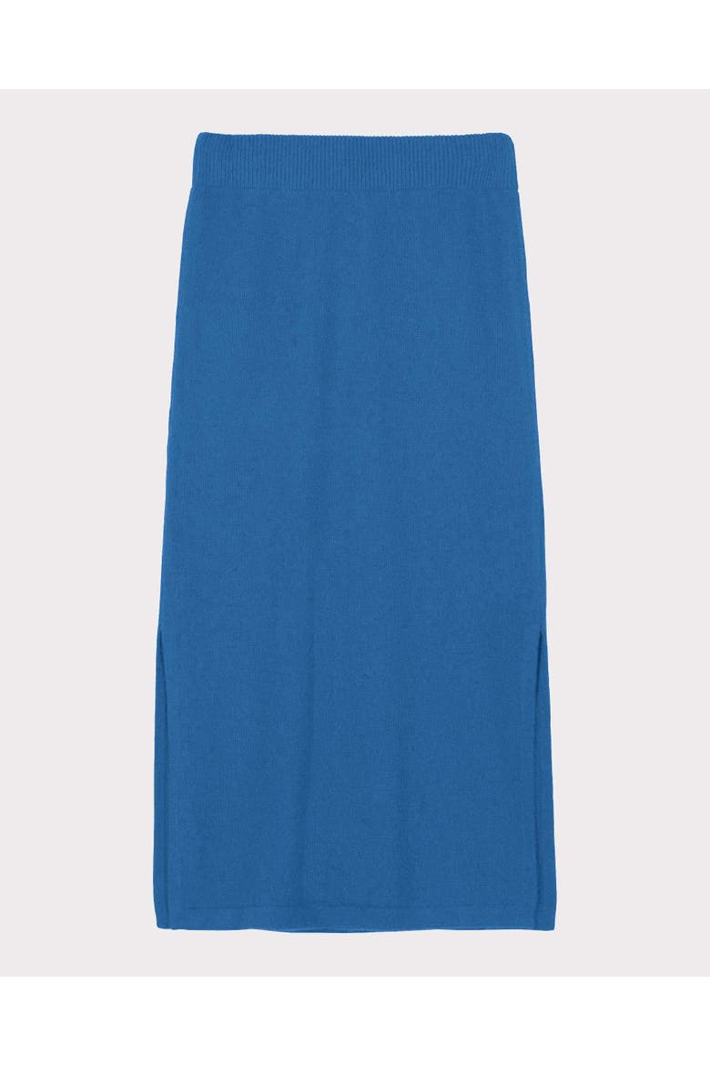 Josie Merino Knitted Midi Skirt, Alternate, color, Denim Blue