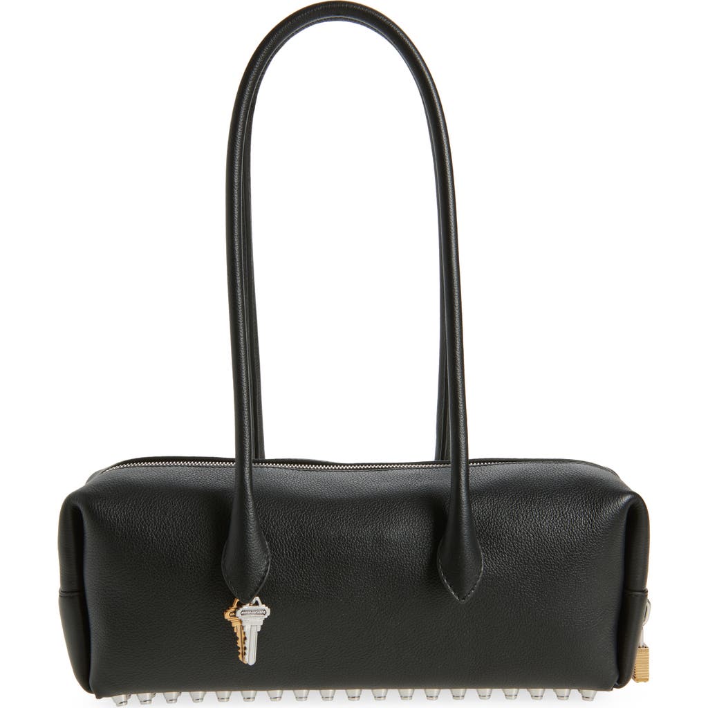 Alexander Wang Medium Roux Key-charm Shoulder Bag In Black