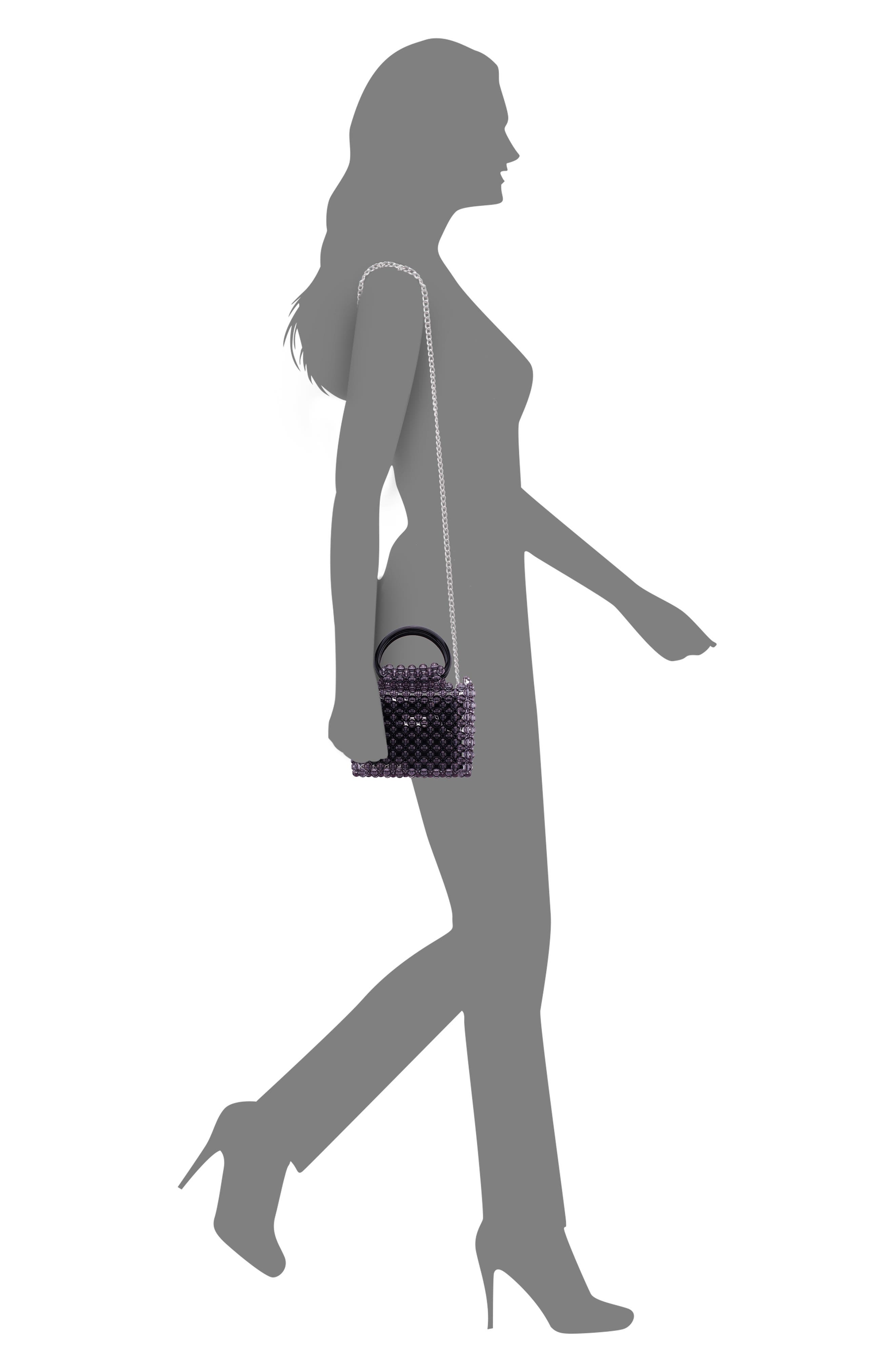 Nina Nylie Top Handle Bag, Alternate, color, Smoke