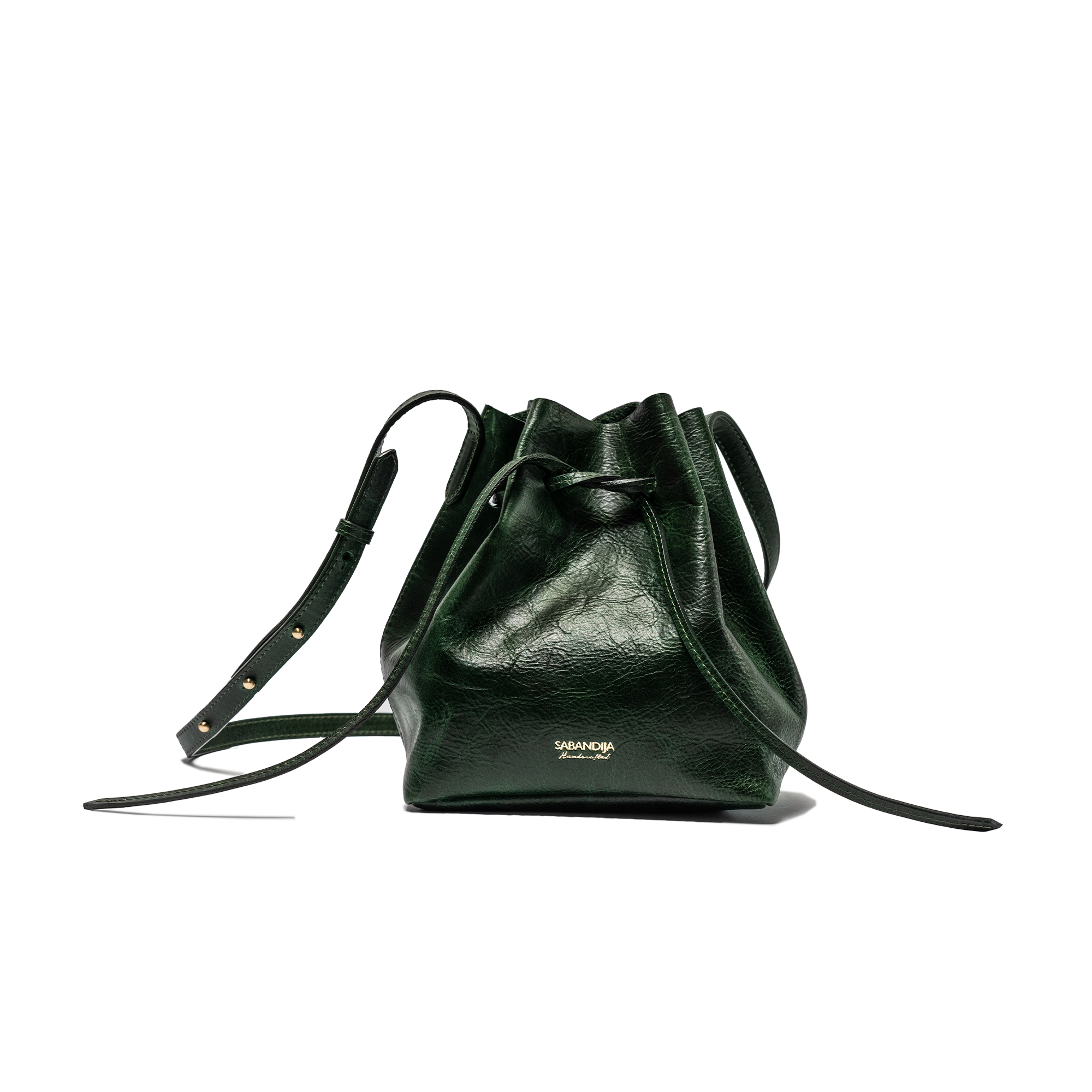 Sabandija Courtesy Leather Crossbody Bag In Green