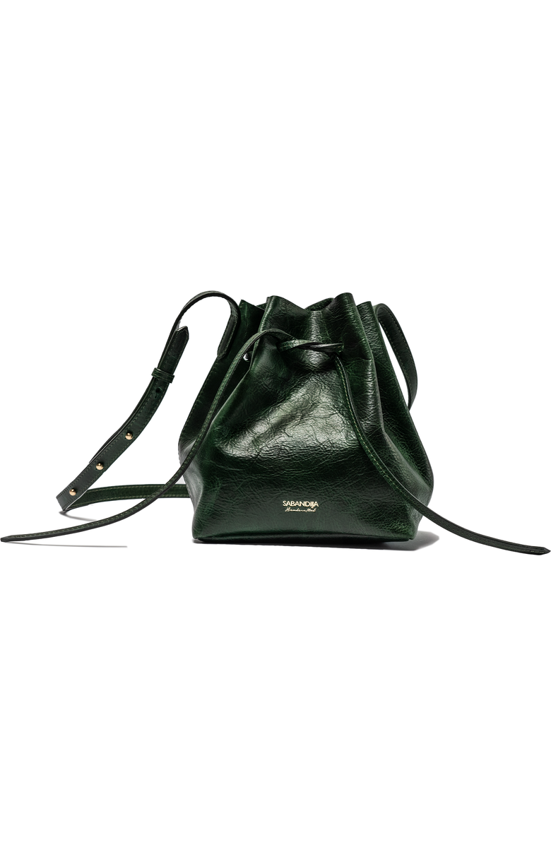 SABANDIJA Courtesy Leather Crossbody Bag, Main, color, Green