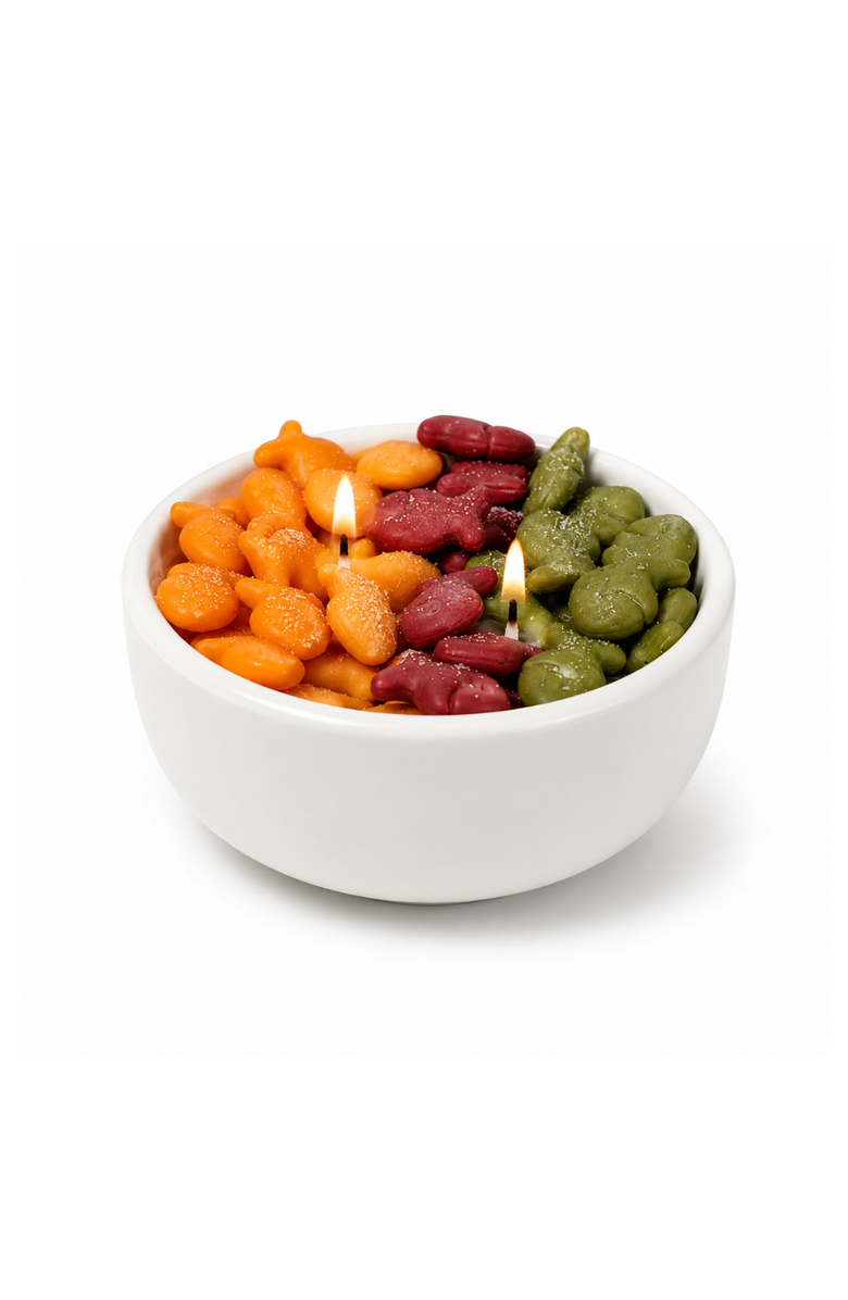 Southlake gifts Fish & Crackers Candle Bowl, Main, color, Multi-Color