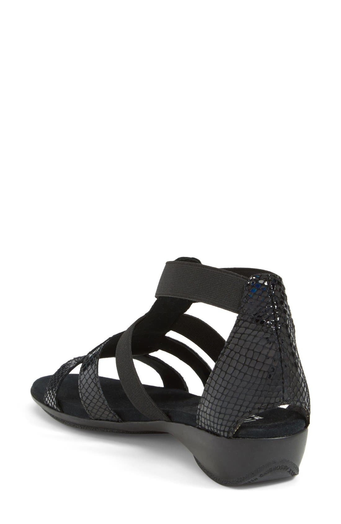 Munro 'Zena' Snake Embossed Sandal, Alternate, color, 