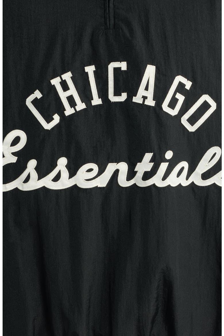 x MLB Chicago White Sox Nylon Half Zip Pullover, Alternate, color, BLACK