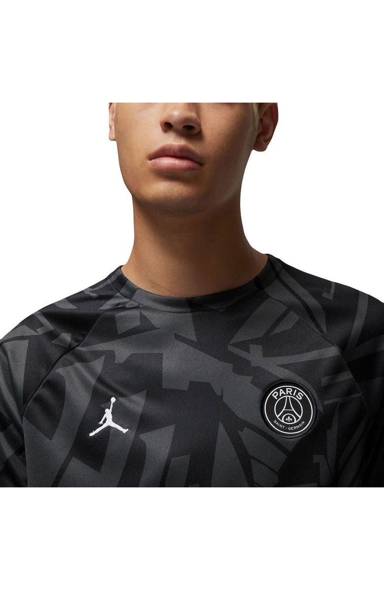 Nike Men's Jordan Brand Black Paris Saint-Germain 2022/23 Pre-Match Top, Alternate, color, 