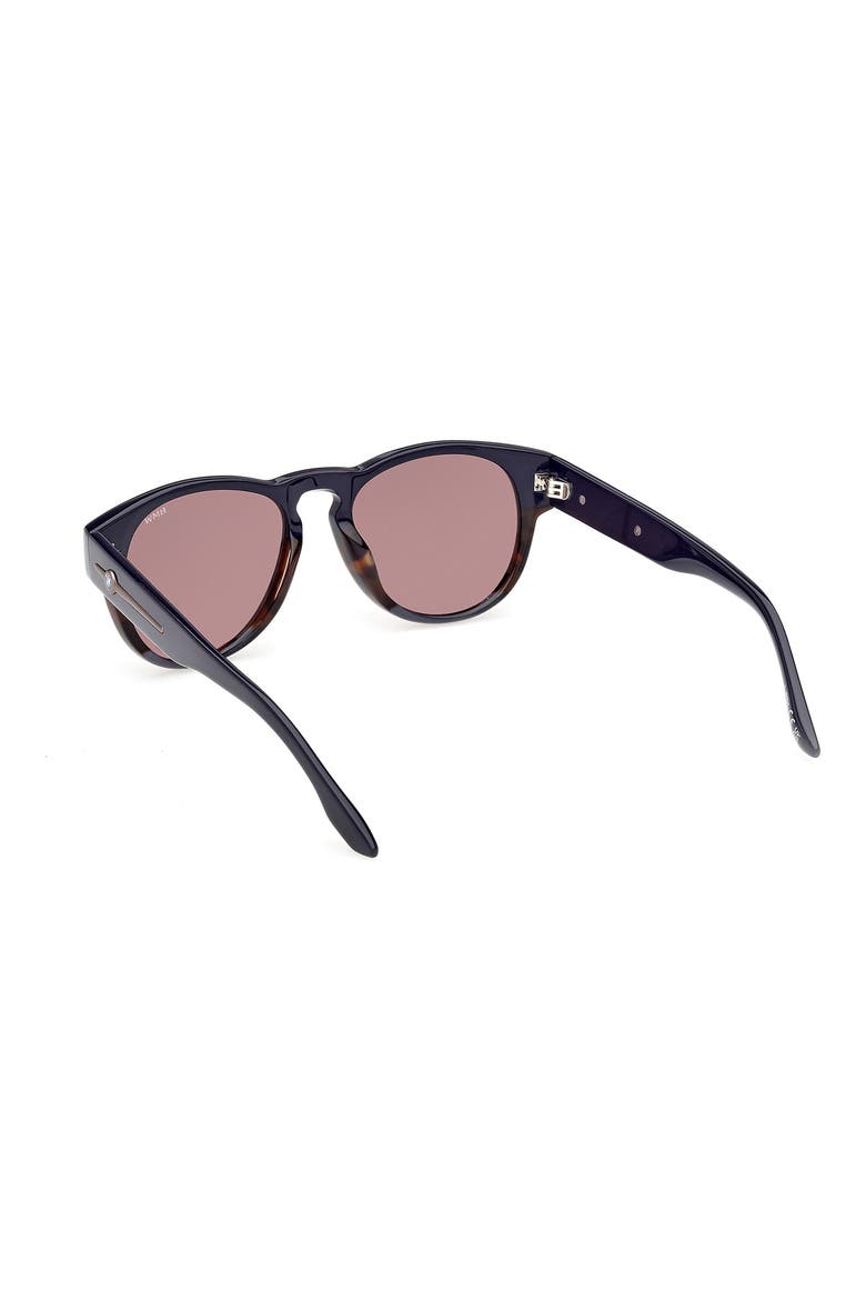53mm Round Sunglasses, Alternate, color, HAVANA/ OTHER / ROVIEX