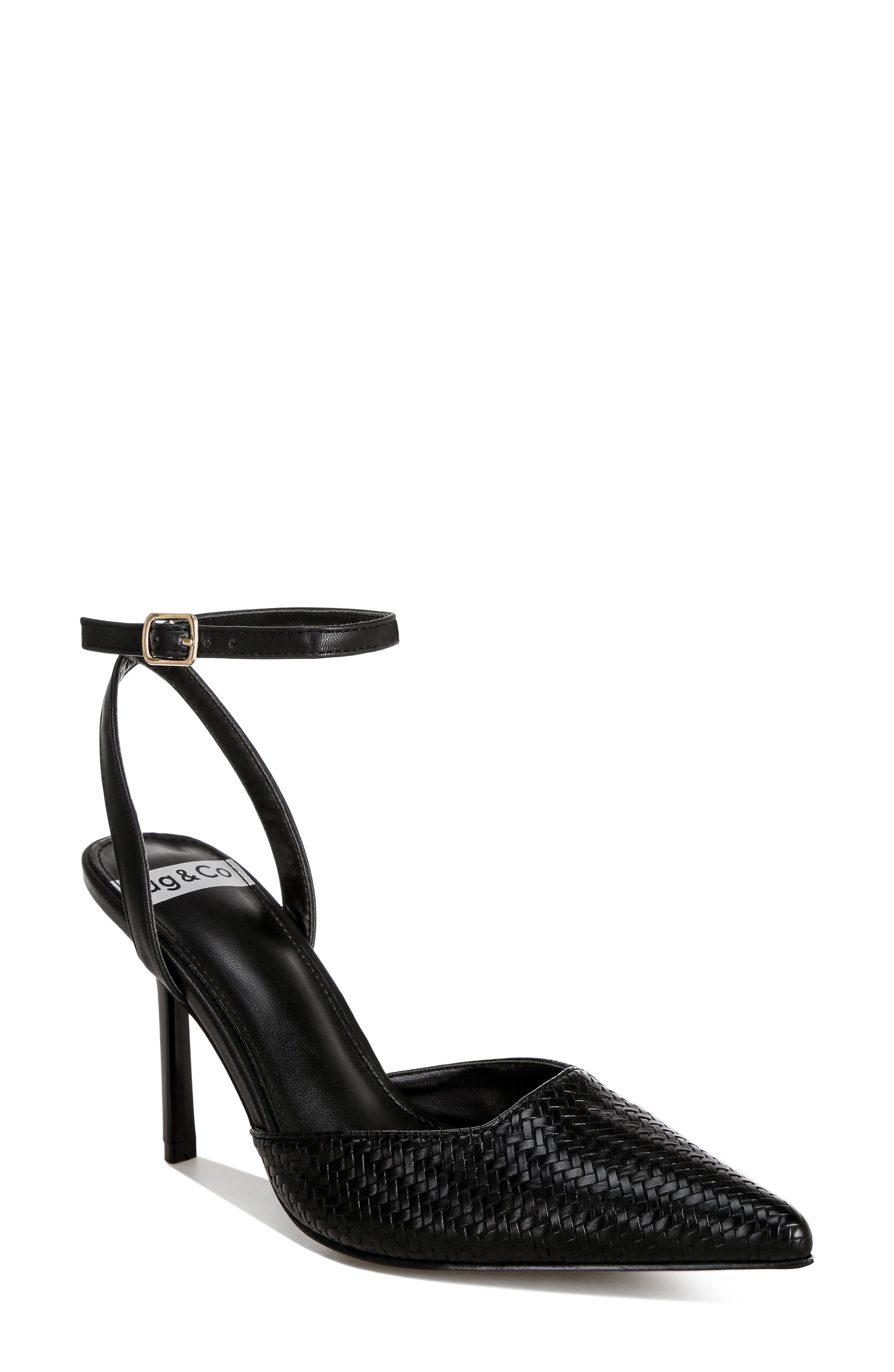 Boxwood Pointed Toe Pump, Main, color, BLACK WEAVE