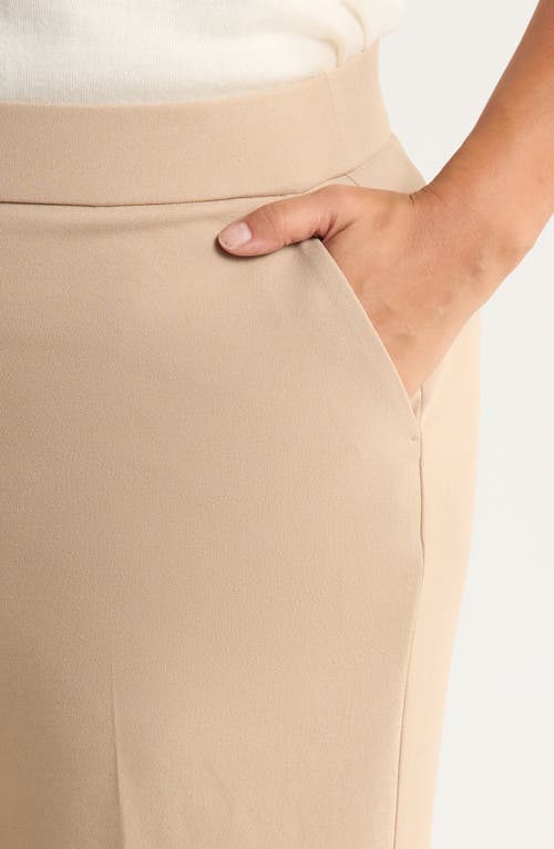 Ak Anne Klein Straight Leg Pants In Neutral