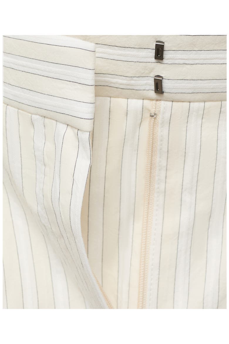 Stripe Cotton Wide Leg Pants, Alternate, color, LIGHT/ PASTEL GREY