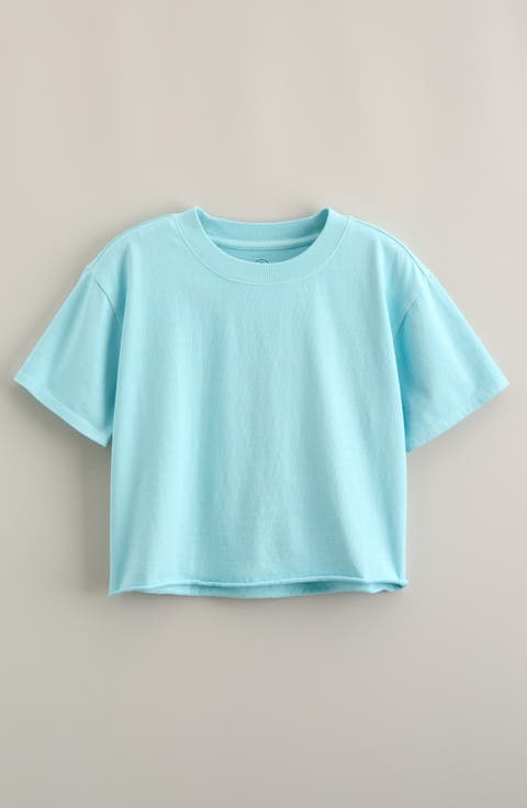 Kids' Crop Cotton T-Shirt (Big Kid)
