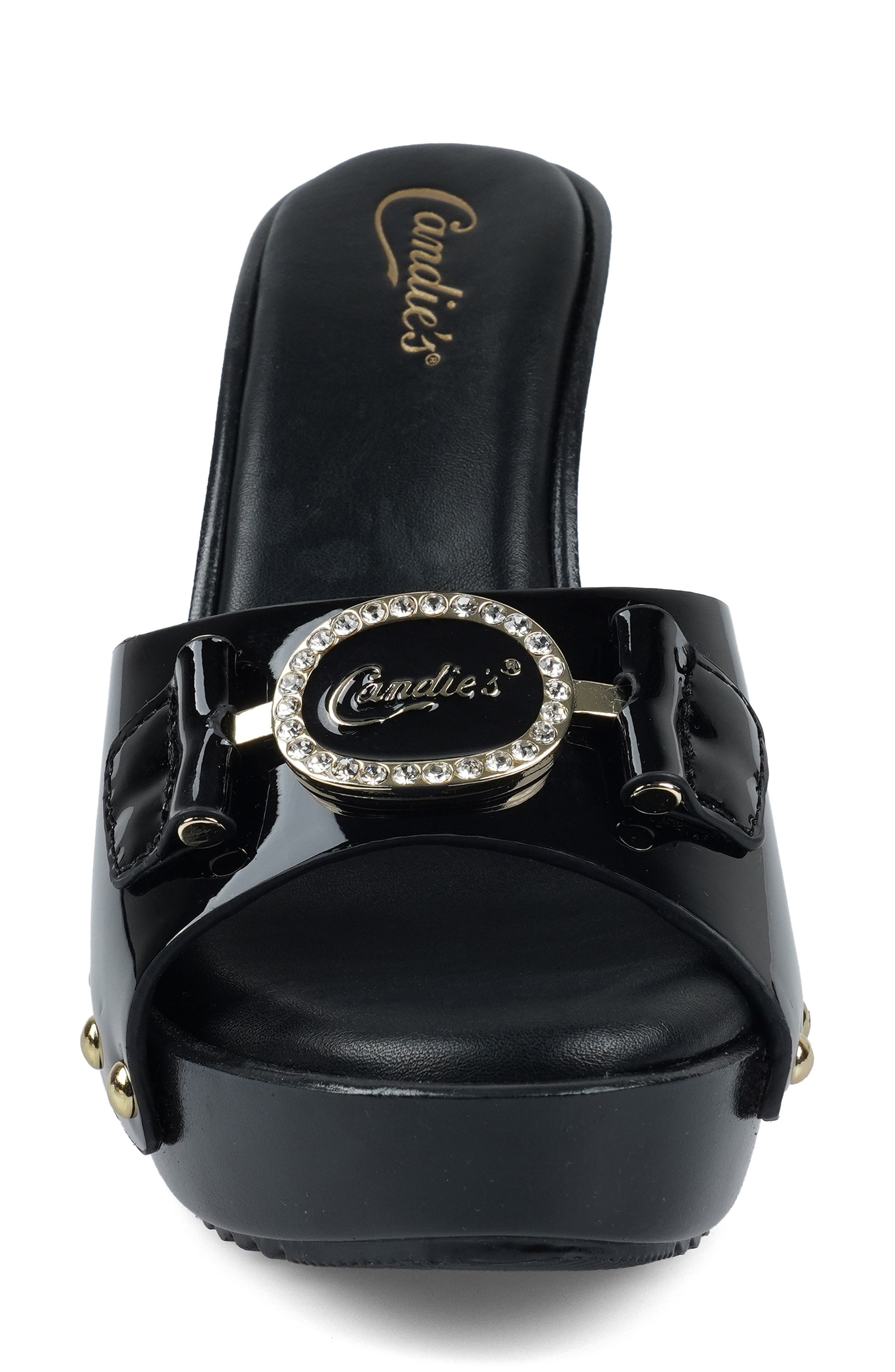 Candie's Lorenna Platform Sandal, Alternate, color, Black