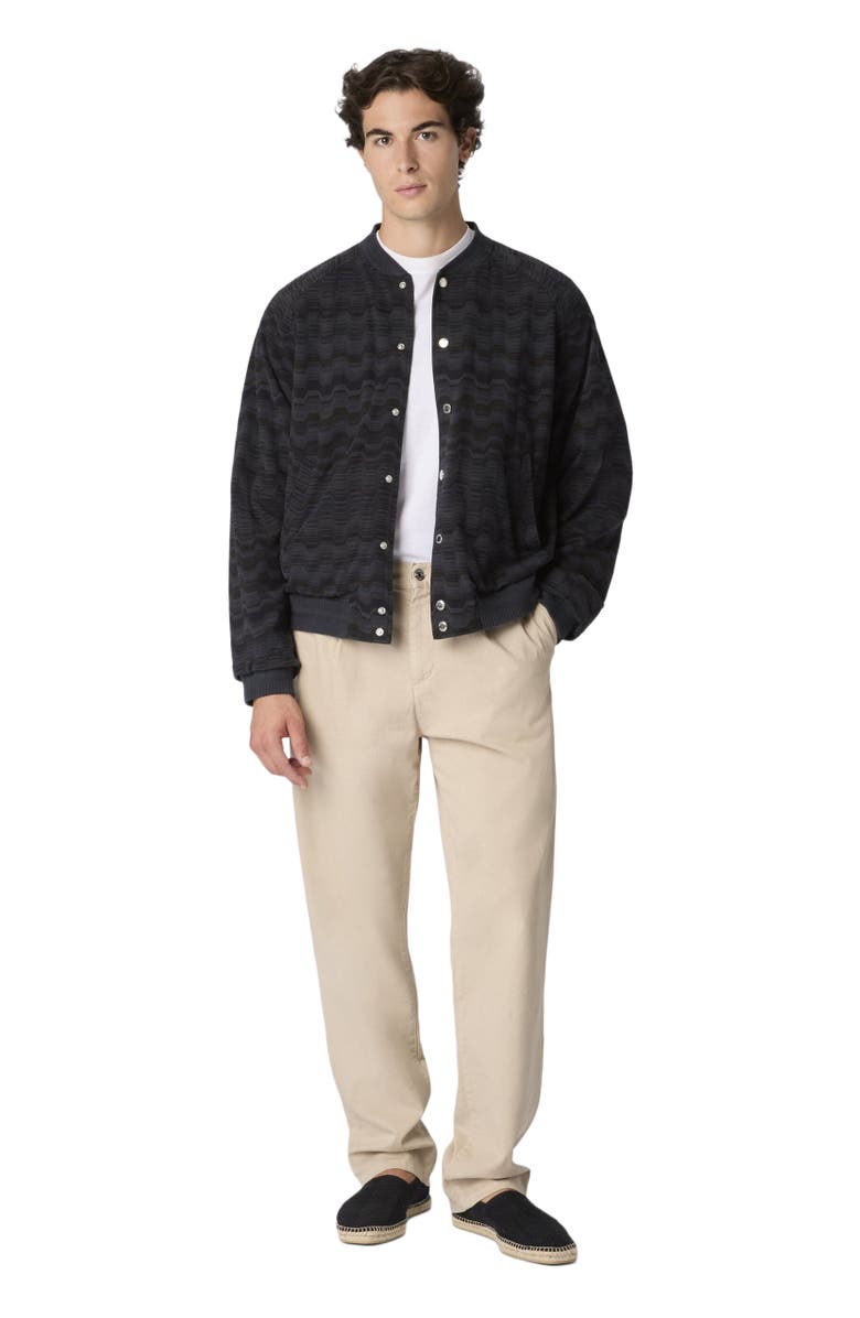 Missoni Cotton Bomber Jacket, Main, color, Beige& White