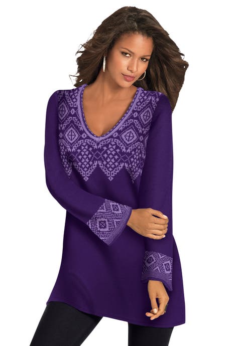 Fit And Flare Tunic Sweater