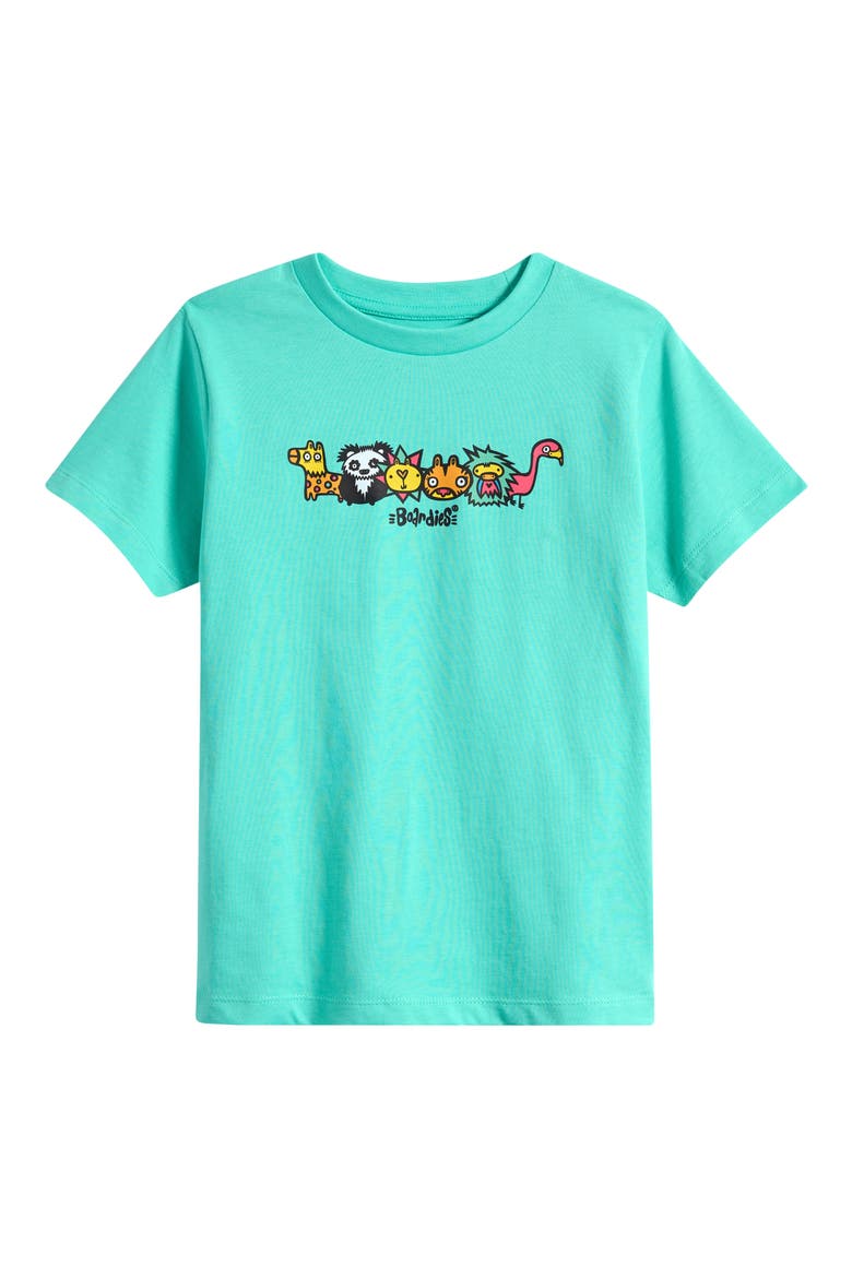 Kids' Munday Jungle Cotton Graphic T-Shirt, Main, color, GREEN