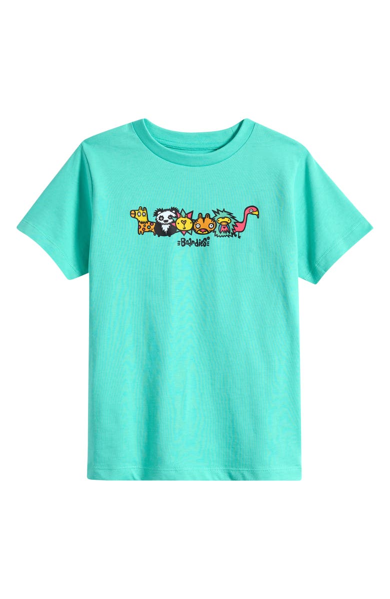 Boardies Kids' Munday Jungle Cotton Graphic T-Shirt, Main, color, Green