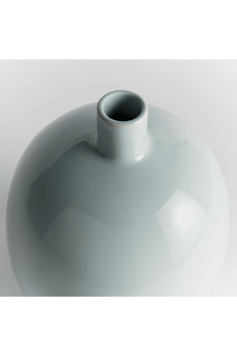 Barclay Butera Sandbar Vase Medium - Light Blue Stoneware, Alternate, color, Blue
