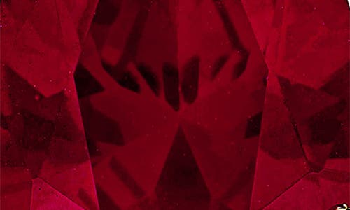 Delmar Lab-grown White Sapphire & Lab-grown Ruby Bow Drop Earrings In Red