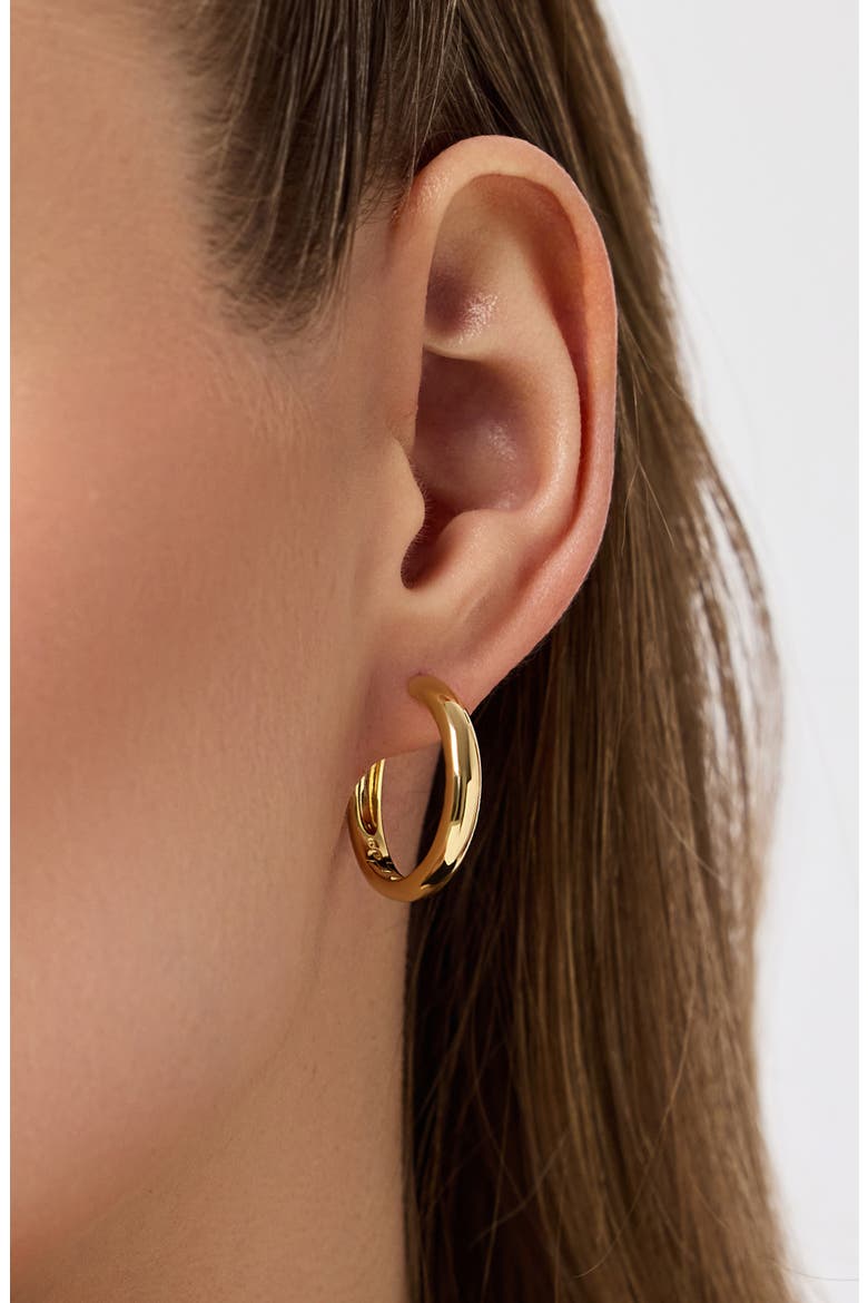 Gold Hoop Earrings - Giulia Large, Alternate, color, Gold