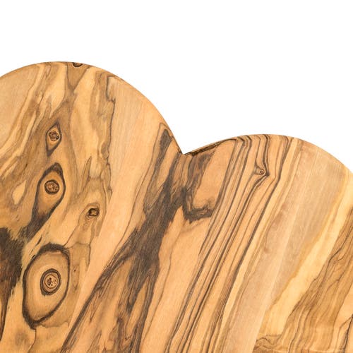 Berard Olivewood Cutting Board, Heart Shape, 8.66 X 8.27 X 0.63" In Brown