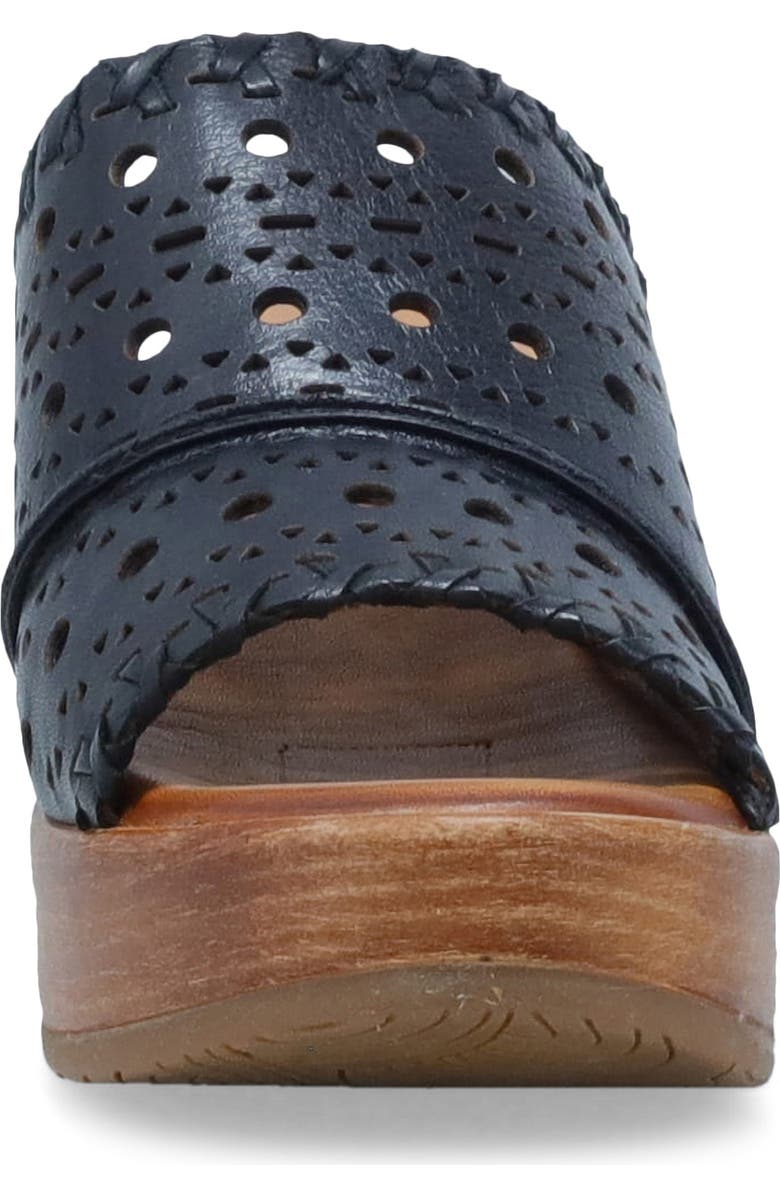 Miz Mooz Wesley Platform Wedge Slide Sandal, Alternate, color, Black