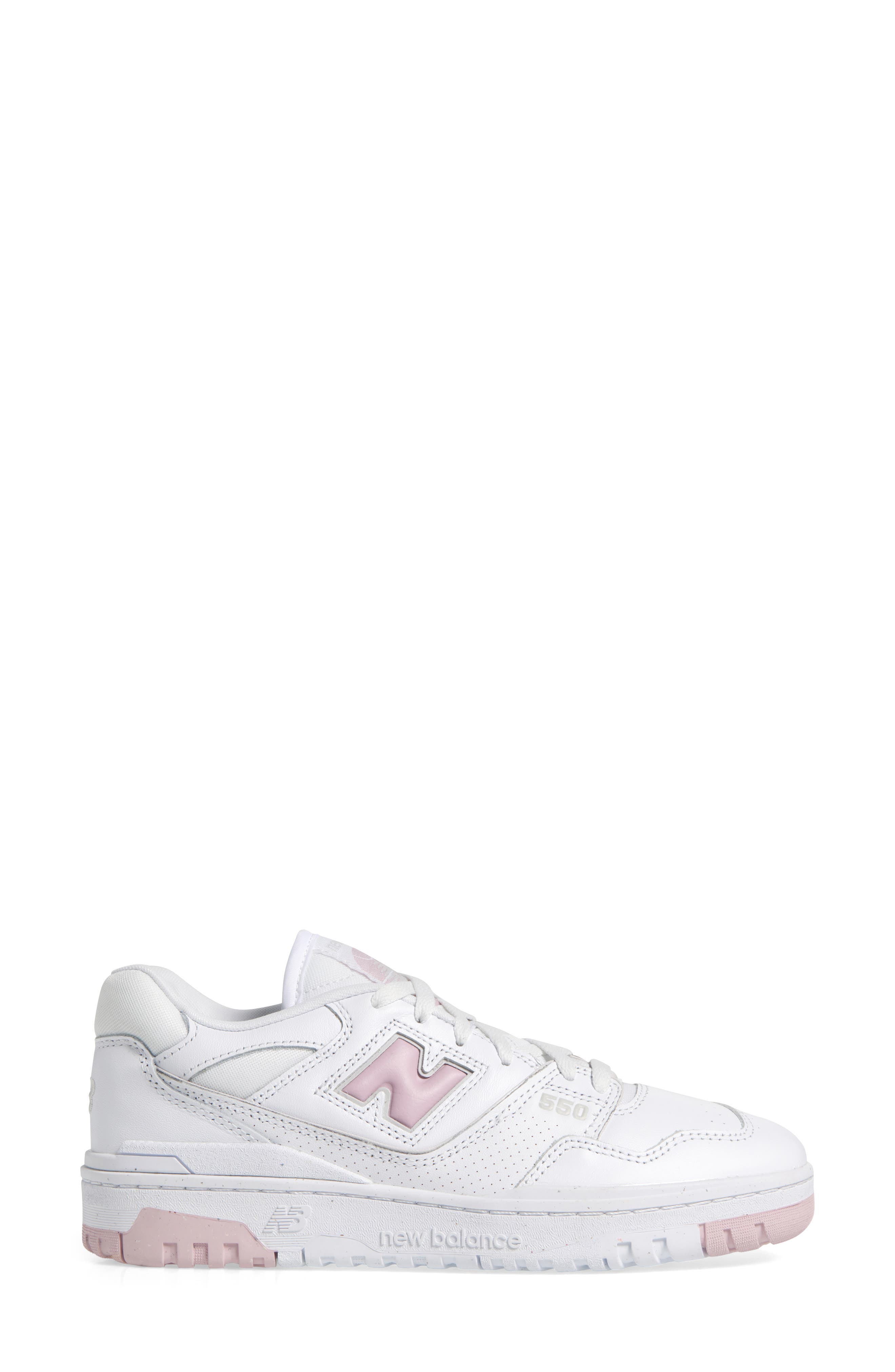 New Balance 550 Basketball Sneaker, Alternate, color, White/ Twilight Haze