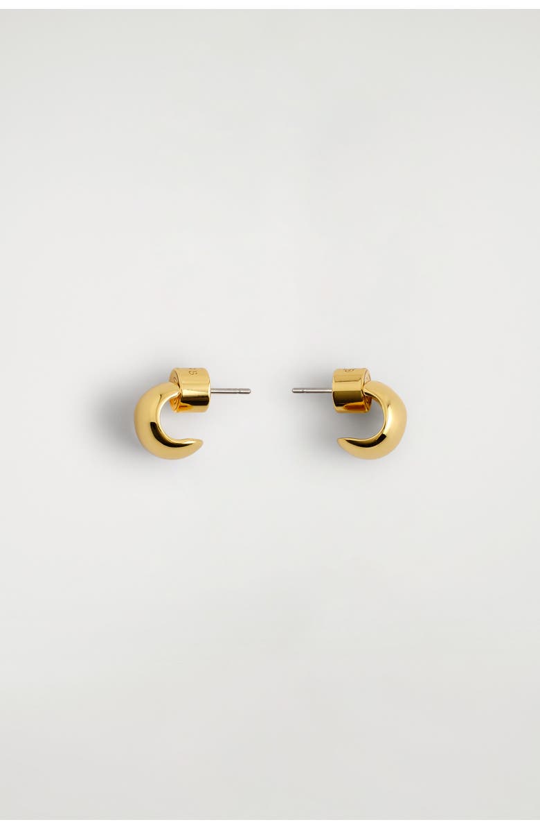 COS Mini Half-Hoop Earrings, Alternate, color, Gold