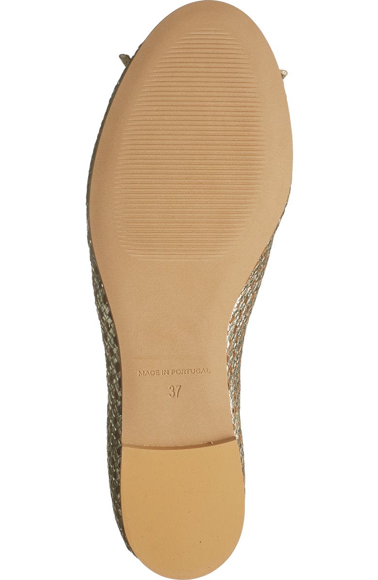Bruno Magli Janina Woven Flat, Alternate, color, Gold