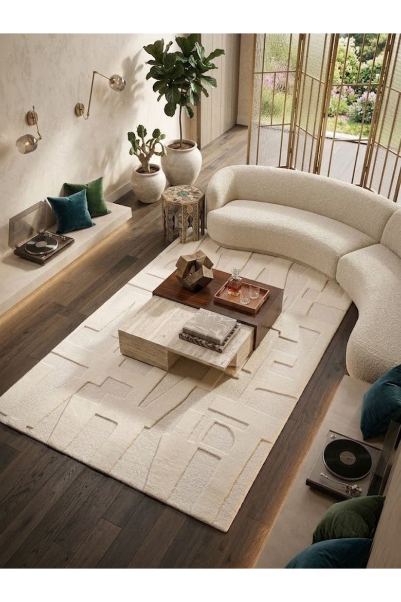 Furano Wool Rug, Alternate, color, Ivory