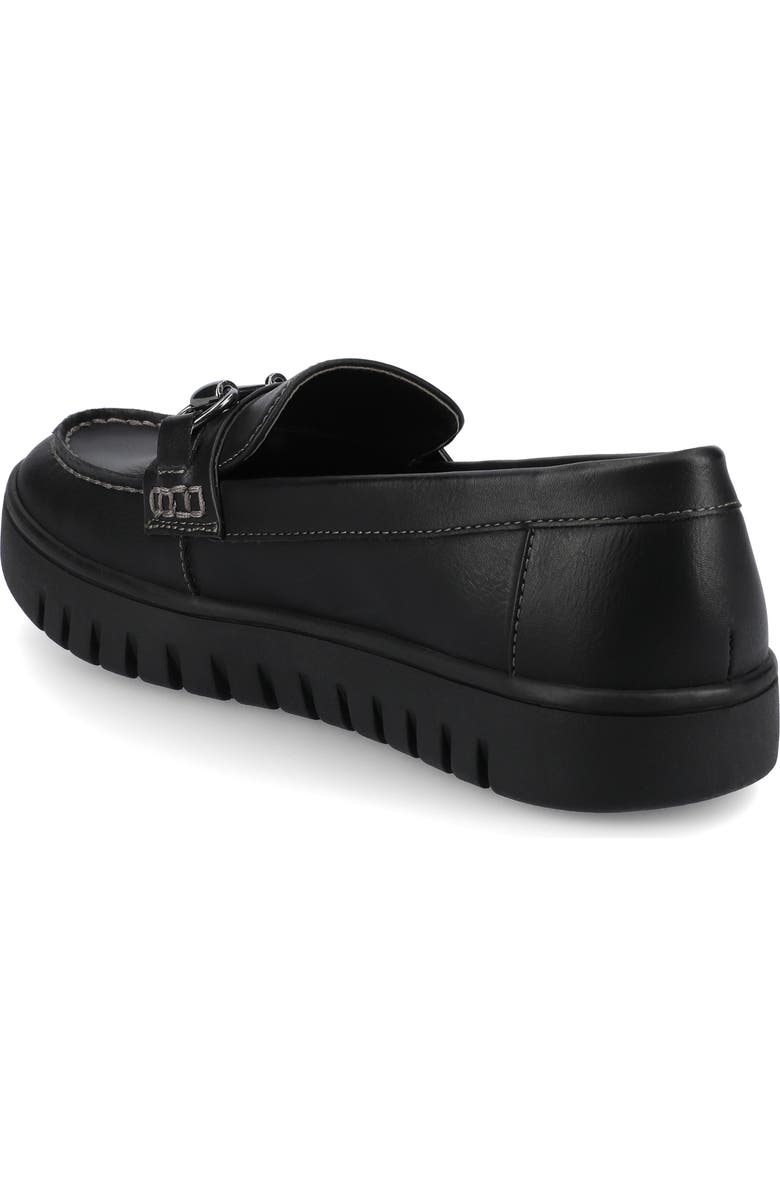 Journee Collection Kaya Horsebit Loafer, Alternate, color, Black