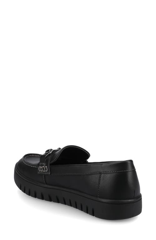 Journee Collection Kaya Horsebit Loafer In Black