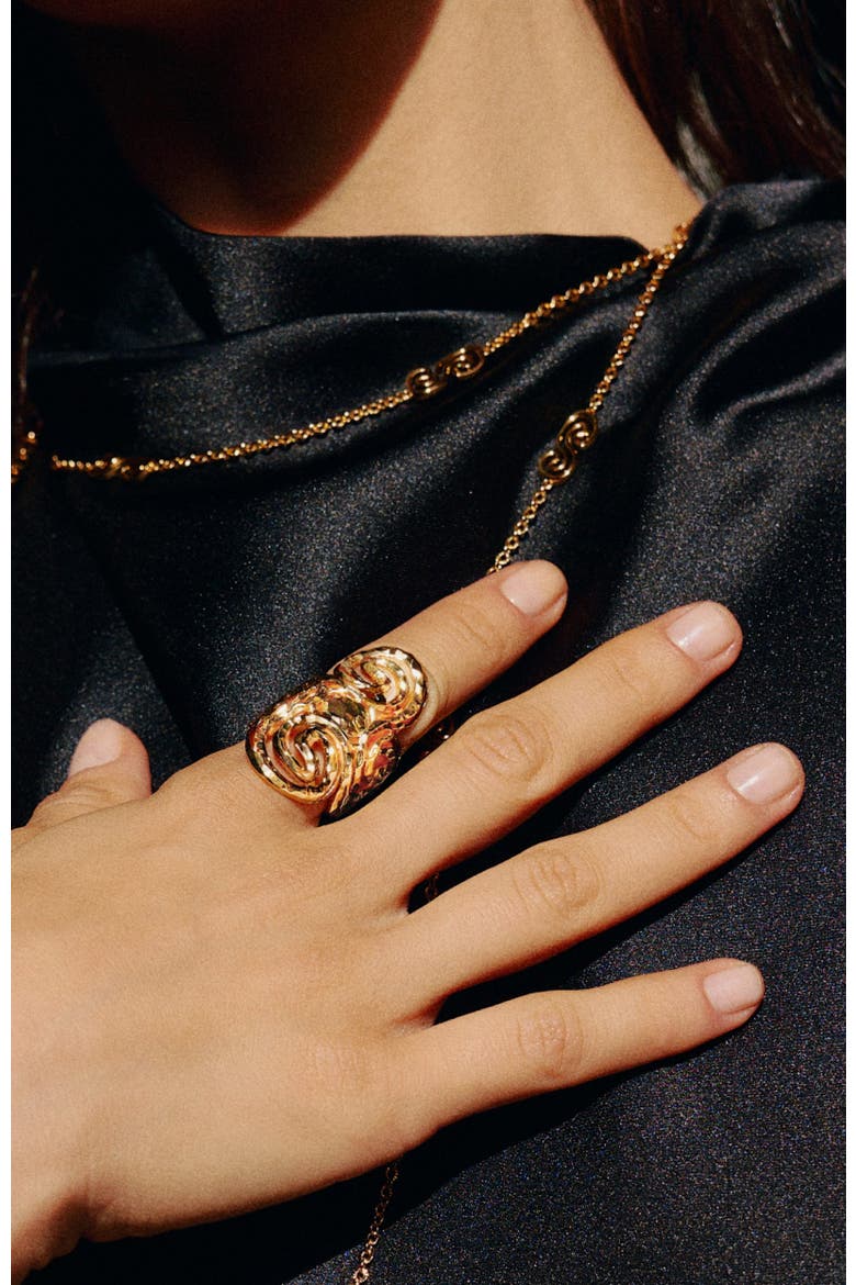 Eternal Spiral Ring, Alternate, color, Gold