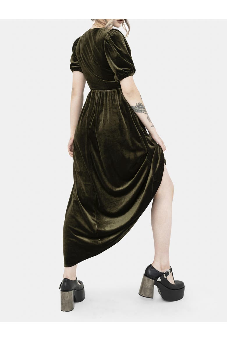 Noura Floral Dragonfly Midaxi Dress, Alternate, color, Green