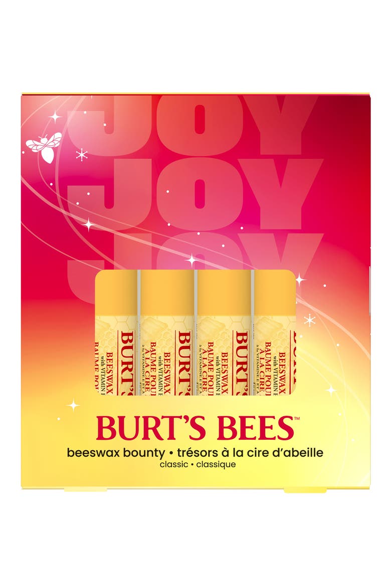 Beeswax Bounty Classic 4-Piece Lip Balm Set, Alternate, color, NO COLOR