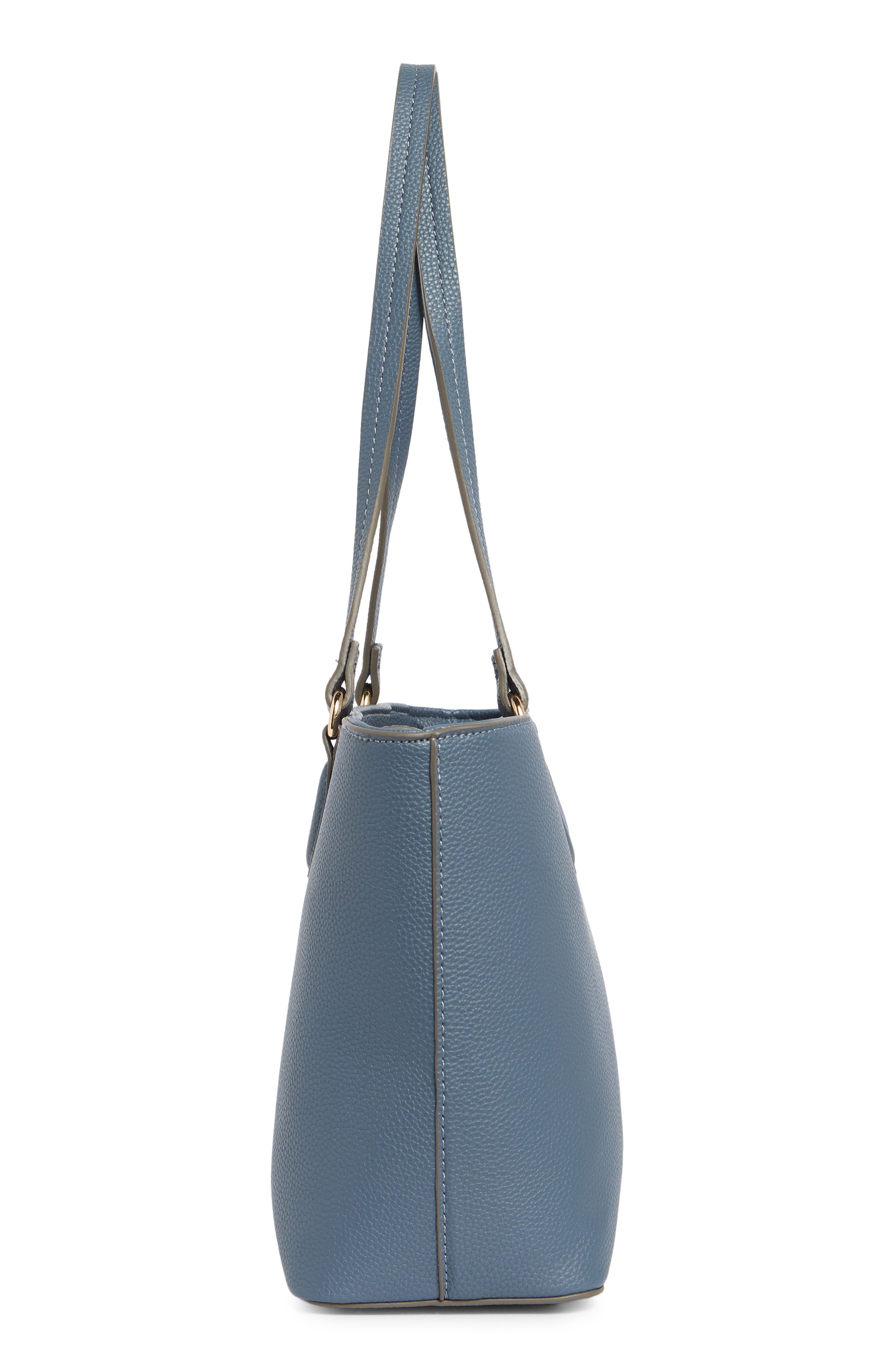 Nanette Lepore Two-for-One Tote Bag, Alternate, color, Denim / Soft Beige